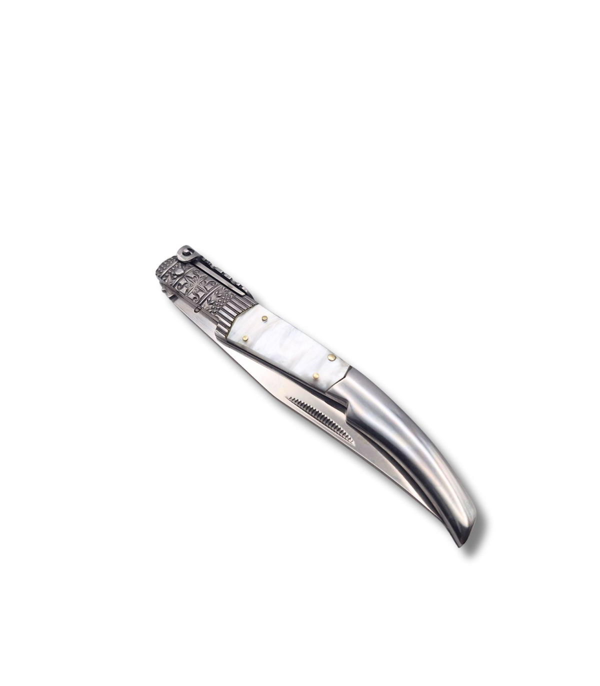 NAVAJA ARABE DE LUJO DECORADA ACRILICO BLANCO THIRD N49BD C