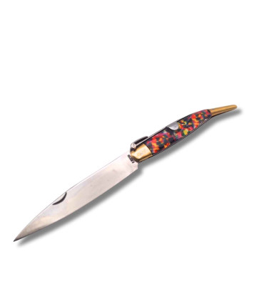 NAVAJA ARTESANA ESPADA IMPRESION DE PISTO R.BUSTOS 2