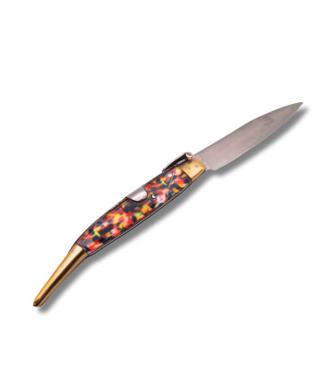NAVAJA ARTESANA ESPADA IMPRESION DE PISTO R.BUSTOS 2 A