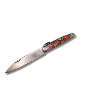 NAVAJA ARTESANA MACHETE IMPRESION DE PISTO R.BUSTOS 1