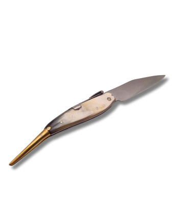 NAVAJA ARTESANA ESPADA TORO R.BUSTOS 25 A