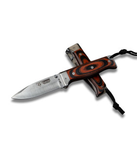 NAVAJA DE AVENTURA "MT-6 MICARTA ROJIZA" CUDEMAN
