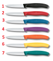 Cuchillo para verdura FILO LISO 10 cm "SWISS CLASSIC" VICTORINOX 6.7703