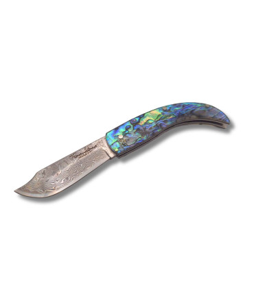 NAVAJA DAMASQUINA "RUSTICA ABULON" TRAMUNTANA KNIVES N91DV