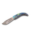 NAVAJA DAMASQUINA "RÚSTICA ABULÓN" TRAMUNTANA KNIVES N91DV