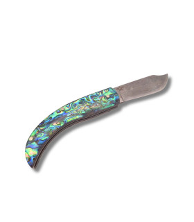 NAVAJA DAMASQUINA "RUSTICA ABULON" TRAMUNTANA KNIVES N91DV A