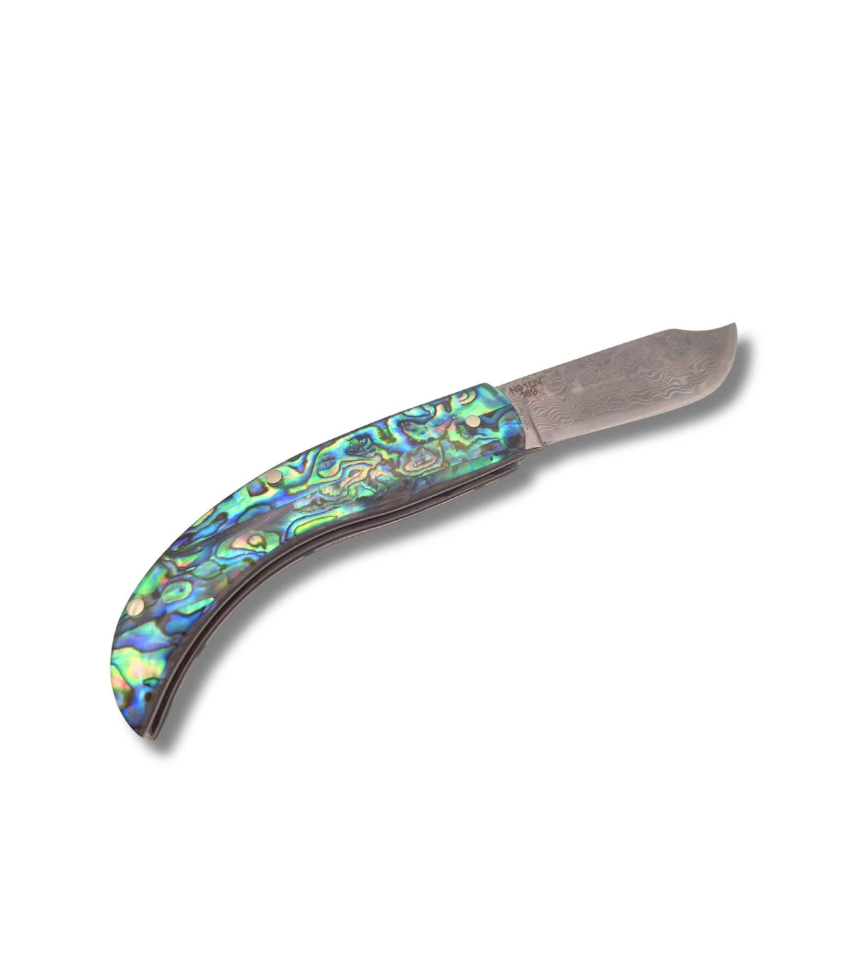 NAVAJA DAMASQUINA "RUSTICA ABULON" TRAMUNTANA KNIVES N91DV A