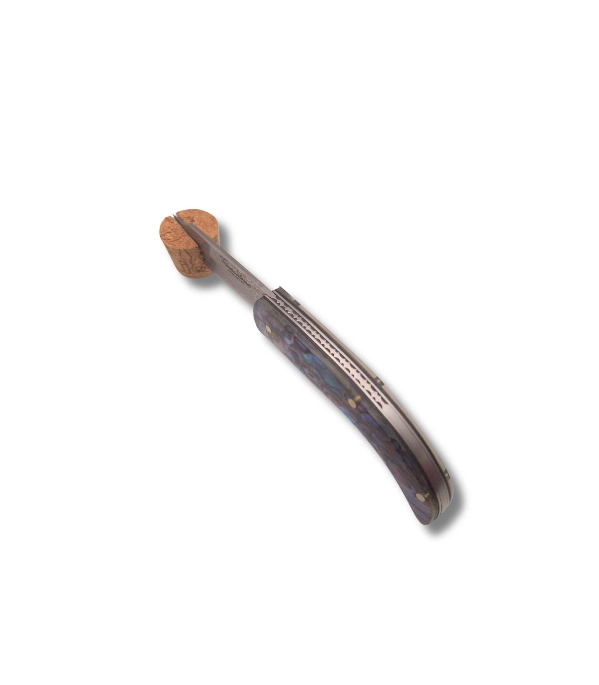 NAVAJA DAMASQUINA "RUSTICA ABULON" TRAMUNTANA KNIVES N91DV B