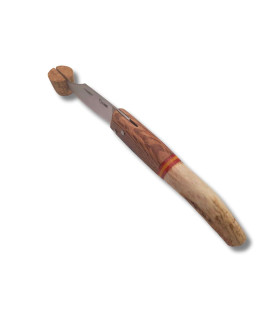 Navaja curva "MADERA CIERVO ESPAÑA" CALERO 1 b