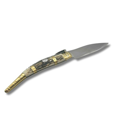 NAVAJA ARTESANA ESPADA CIERVO LUJO R.BUSTOS 24 por 149,95 €