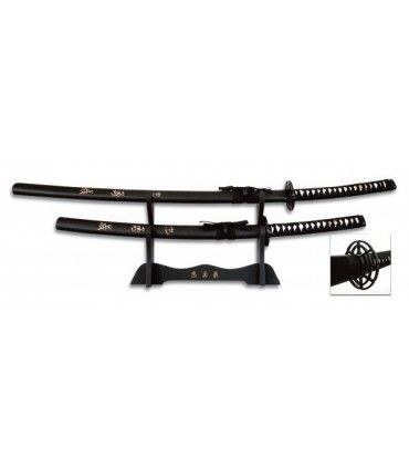 SET DE KATANAS SAMURAIS TOLE 10 IMPERIAL 31577