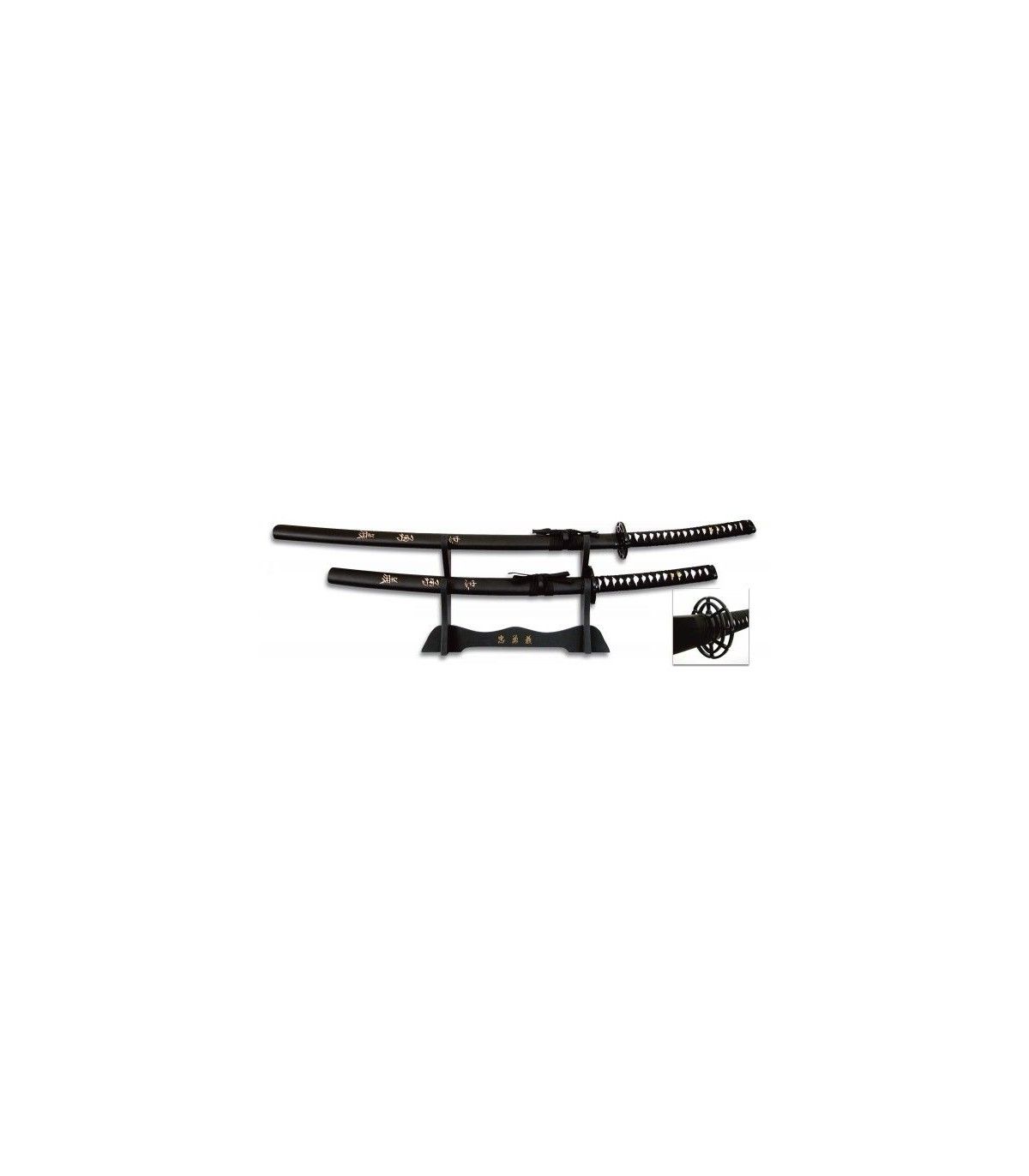 SET DE KATANAS SAMURAIS TOLE 10 IMPERIAL 31577