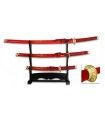 SET DE KATANAS SAMURAIS TOLE 10 IMPERIAL 31515-RO