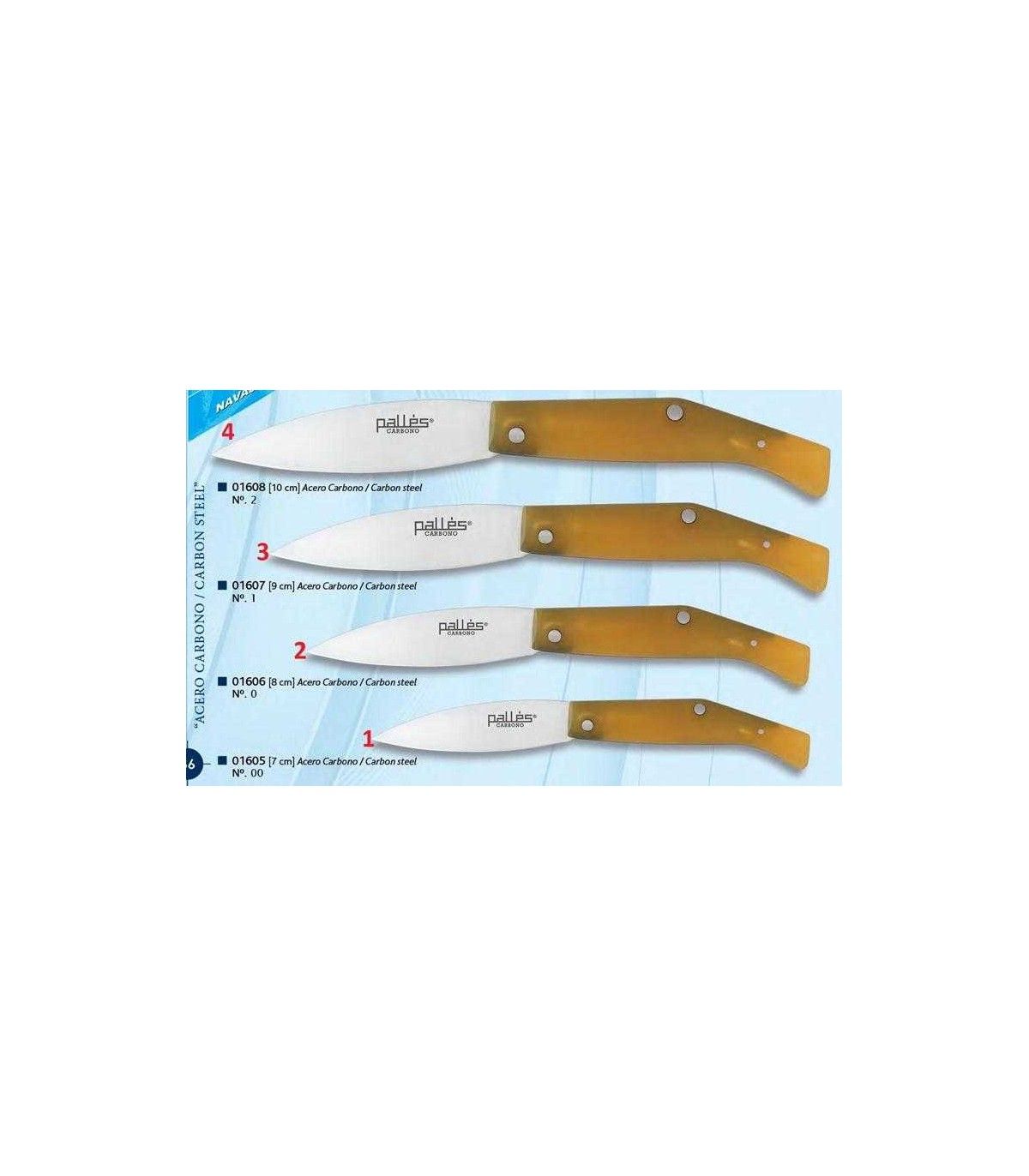 Navaja campera PALLES carbono 01605