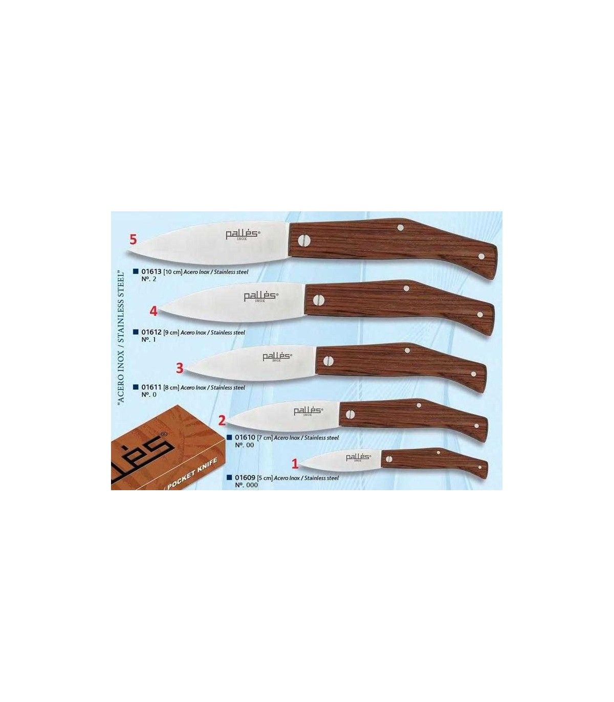 Navaja campera PALLES inox 01609