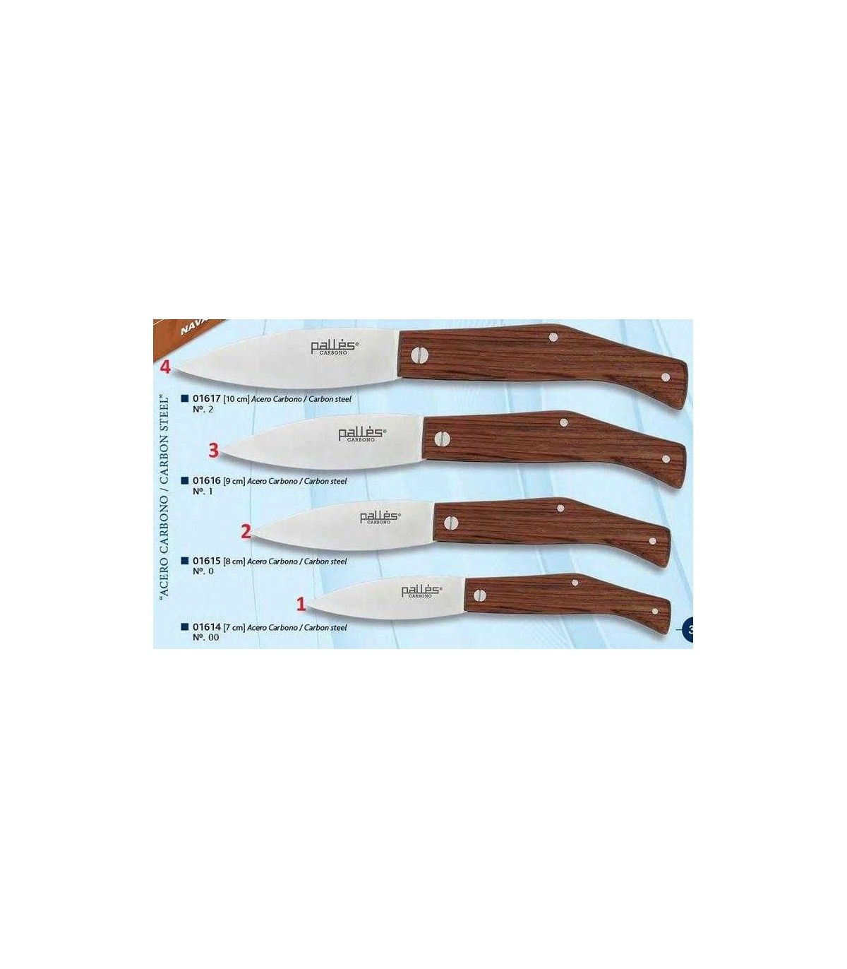 Navaja campera PALLES carbono 01614