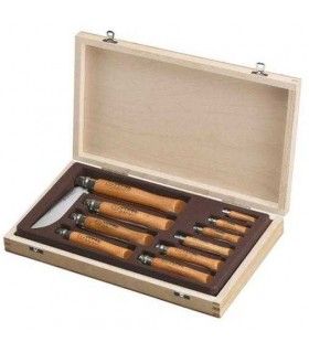 ESTUCHE COLECCIÓN OPINEL CARBONO 10 PIEZAS