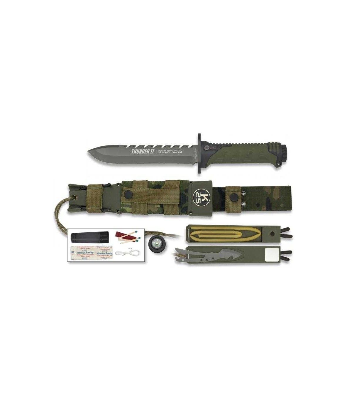 Cuchillo de SUPERVIVENCIA K-25 "THUNDER II" 32134