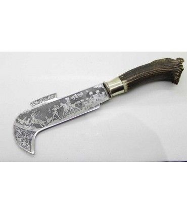 CUCHILLO HOCINO ARTESANO GRABADO