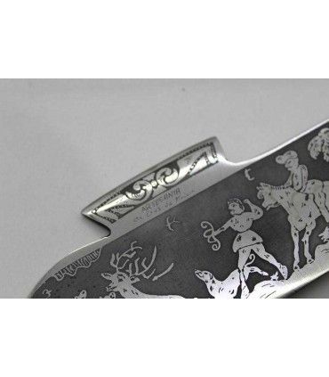 CUCHILLO HOCINO ARTESANO GRABADO