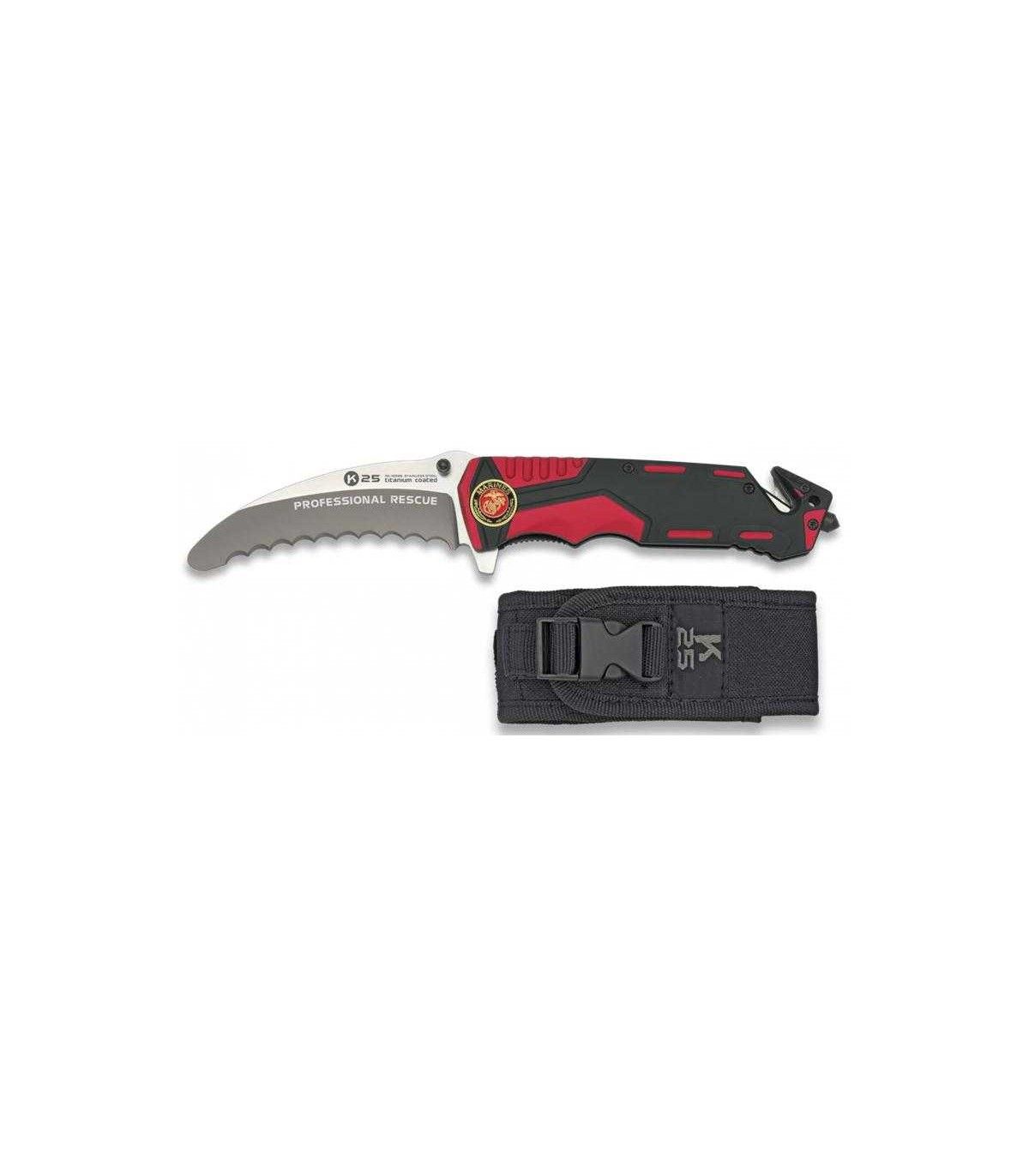 Navaja de SEGURIDAD "PROFESSIONAL RESCUE" K-25 19996 PERSONALIZADA