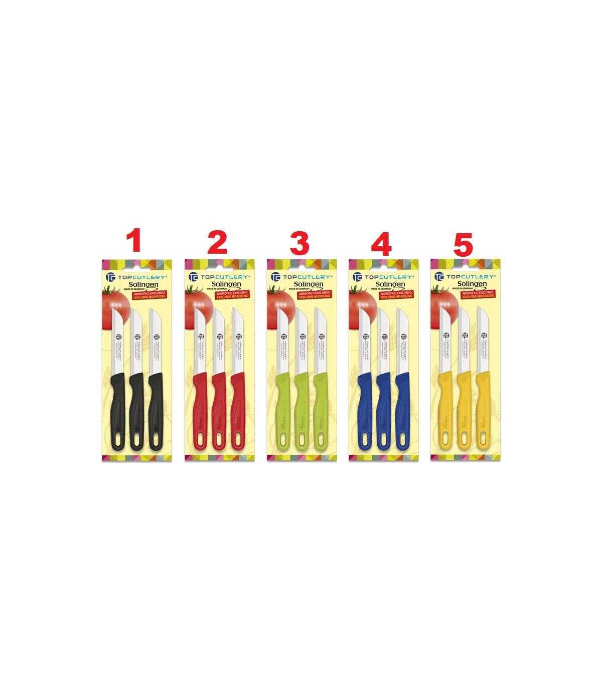 JUEGO DE CUCHILLOS PELADORES TOP CUTLERY 17360